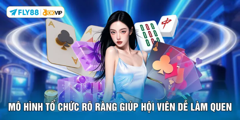 Mô hình tổ chức rõ ràng giúp hội viên dễ làm quen